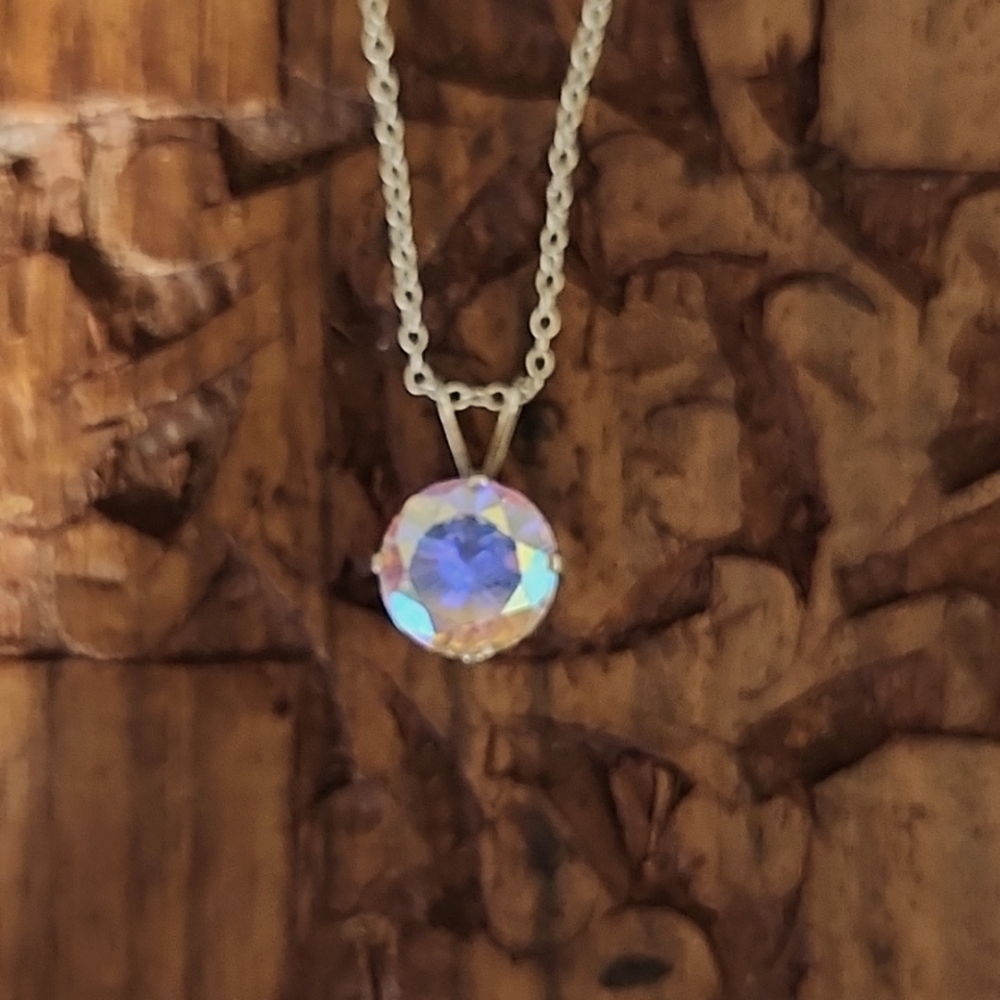 Sterling silver CZ 18" necklace